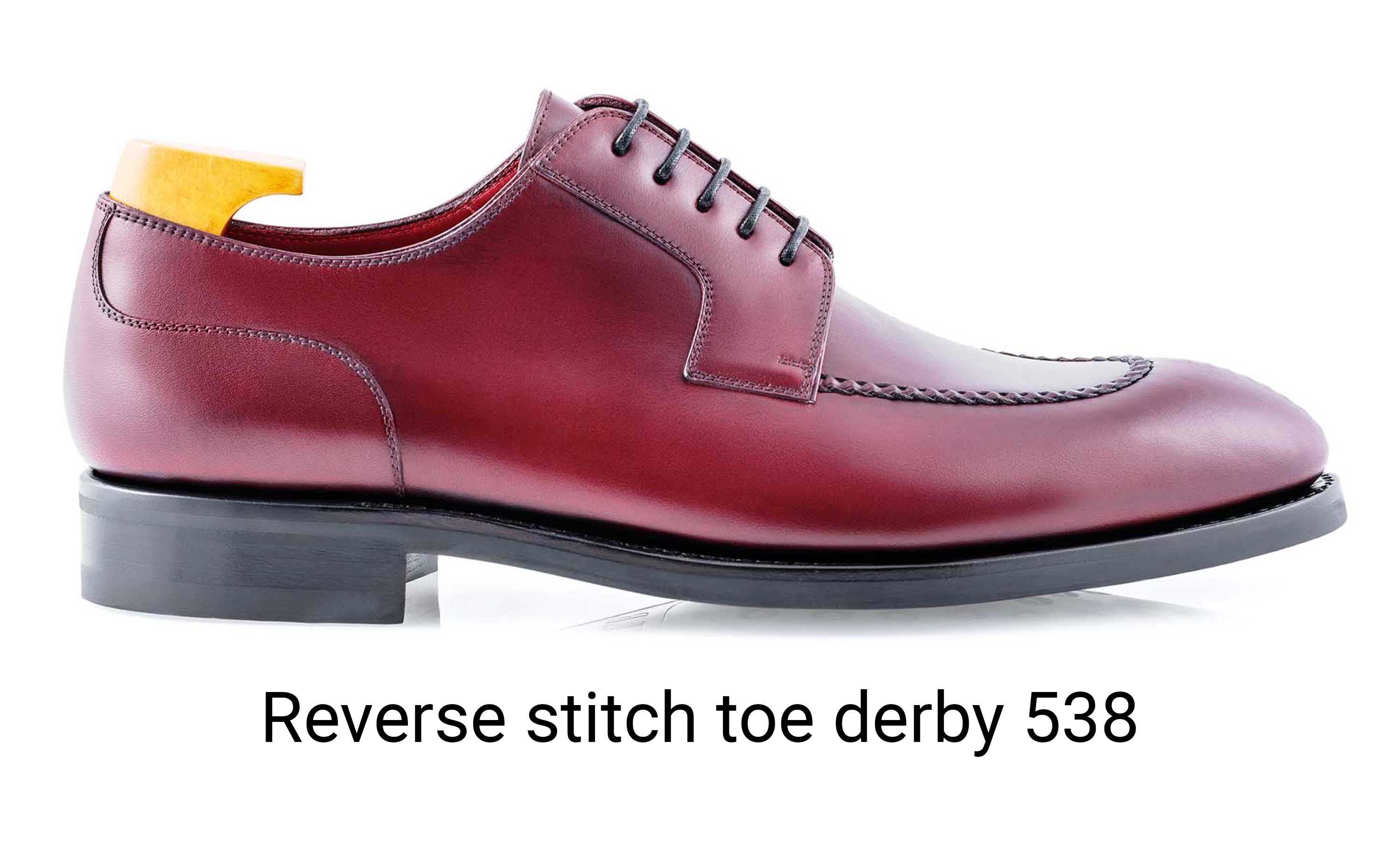 TLB Mallorca reverse stitch toe derby 538